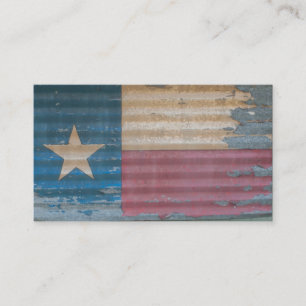 Lantlig gammal cusomizable Texas Lone Visitkort