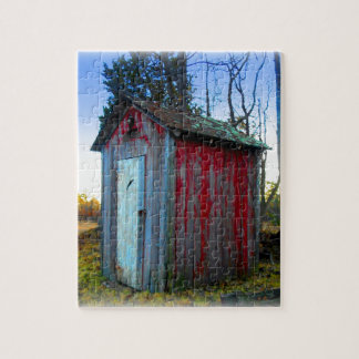 Lantlig gammal skrotenOuthouse Pussel
