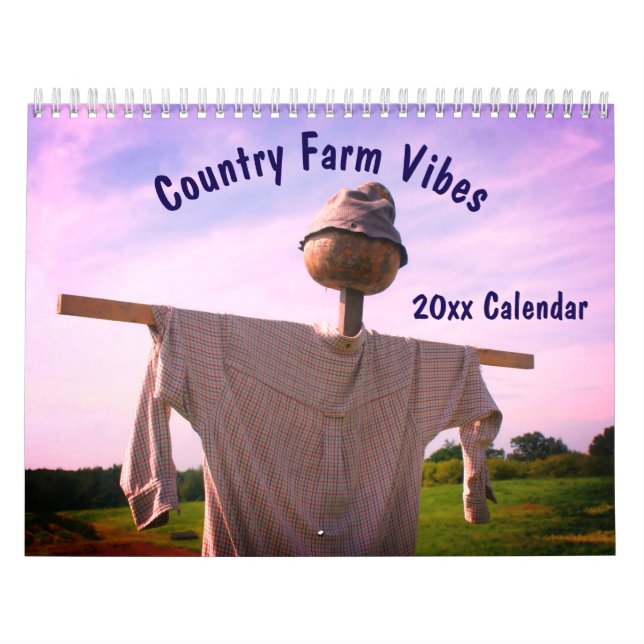 Lantlig gårdsatmosfär kalender (Omslag)