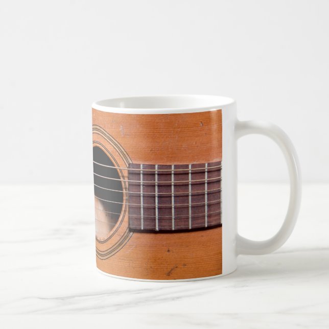 Lantlig gitarr kaffemugg (Höger)