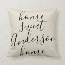 Lantlig hem- anpassningsbar för sötsakhemefternamn kudde