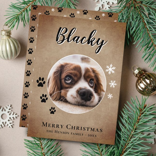 Lantlig hundnamn foto God Jul Familj Julkort (Skapare uppladdad)