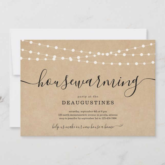 Lantlig Inflyttningsfest Inbjudan (Framsida)