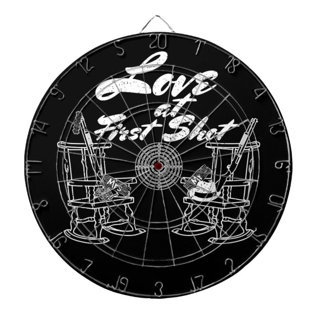 Lantlig jakt för landladugårdbröllopsfest kopplar piltavla (Framsidan)