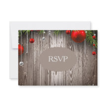 Lantlig jul som gifta sig inbjudanOSA