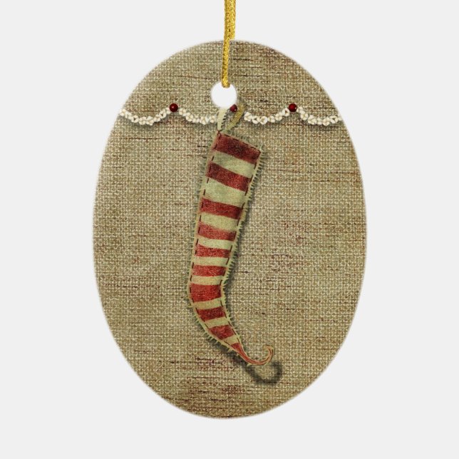 lantlig julgran ornament (Framsidan)