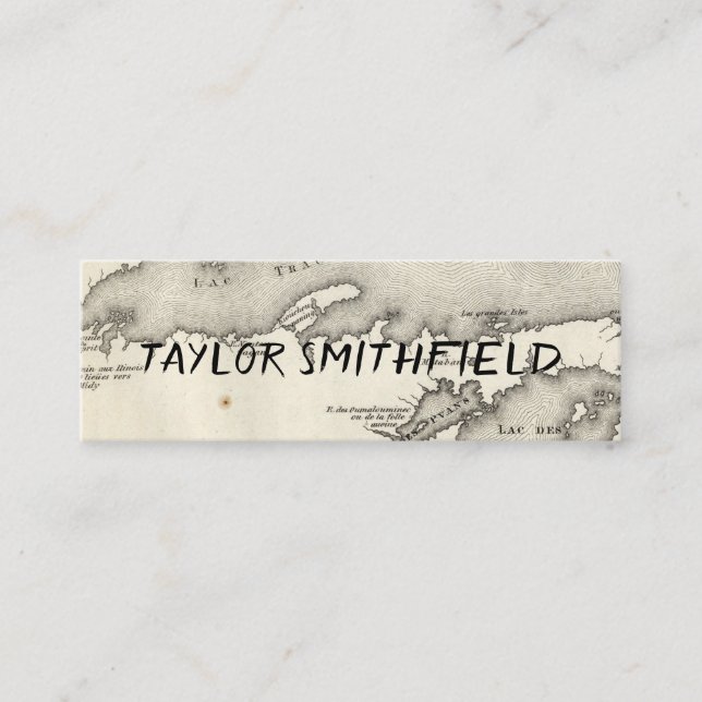 lantlig karta mini visitkort (Framsida)