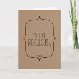 Lantlig Kraft papper rolig humorvalentines day Helgkort