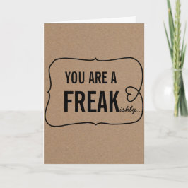 Lantlig Kraft papper rolig valentines day Helgkort