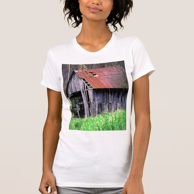 Lantlig ladugård t-shirt (Framsida)