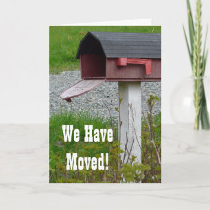 Lantlig landbrevlåda för adressändring meddelande