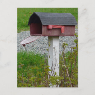 Lantlig landbrevlåda för adressändring meddelande vykort