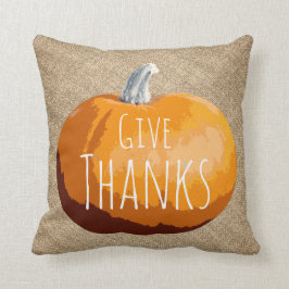 Lantlig landthanksgivingpumpa kudde