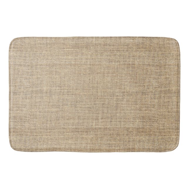 Lantlig landvintageBurlap Badrumsmatta (Framsidan)