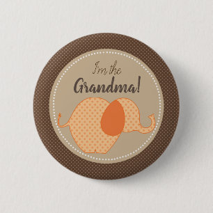 Lantlig neutral baby shower mig förmiddag knapp