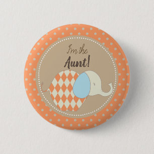 Lantlig neutral baby shower mig förmiddag knapp