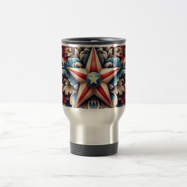 lantlig/nostalgisk USA/patriotisk Resemugg (Center)