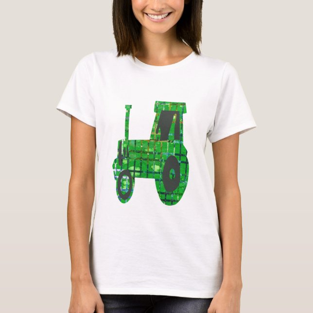 Lantlig odlare för land, lantgårdtraktor tee shirt (Framsida)