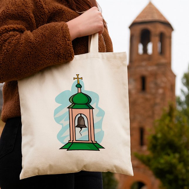 Lantlig ortodox kyrkklockstapel tygkasse (Skapare uppladdad)
