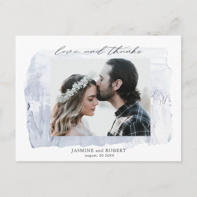 lantlig pastell Foton Tack Postkort Vykort (Framsida)