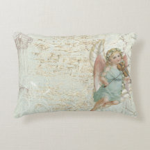 Lantlig rektangeldekorativ kudde för vintage med