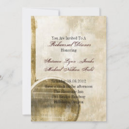 Lantlig repetition middag för bröllop för inbjudningar