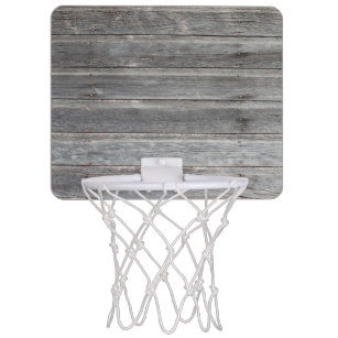 Lantlig riden ut Wood vägg Mini-Basketkorg