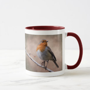Lantlig Robin mugg