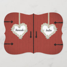 Lantlig röd ladugård- och daisylandsbyggsbröllop