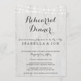 Lantlig romantiker för repetition middaginbjudan | inbjudningar