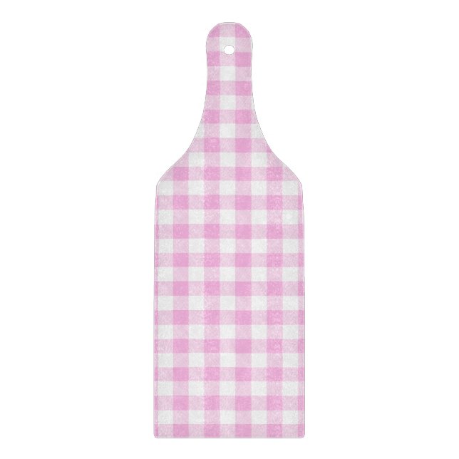 Lantlig rosa rutig kök (Framsidan)