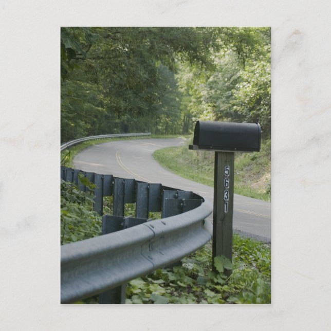 Lantlig rutt vykort (Framsida)