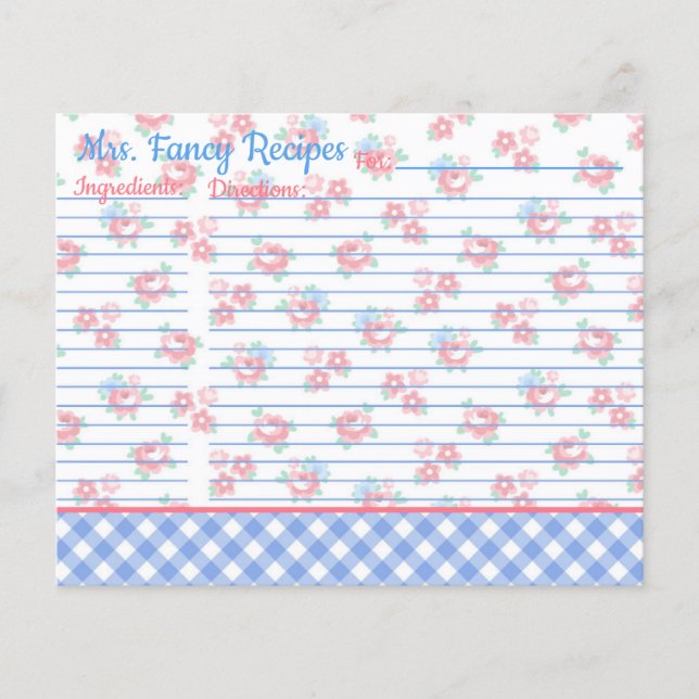 Lantlig Shabby Chic Blommig Personlig Cottage (Framsida)