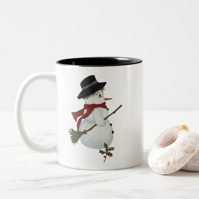 Lantlig Snömannen Mugg (Med munk)