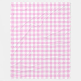 Lantlig stuga rosa rutmönster fleecefilt