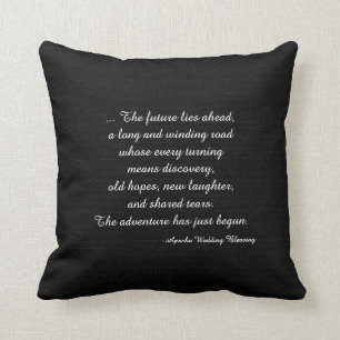 Lantlig svart välsignelse för FauxBurlapApache Kudde