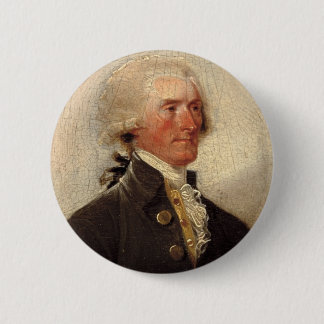 Lantlig Thomas Jefferson målning Knapp
