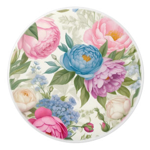 Lantlig Trädgård Rosor Och Peonior Blommor Knopp