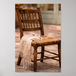 Lantlig väggkonst i fransk stil - stol