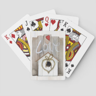 Lantlig valentinBirdhouse Casinokort