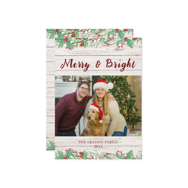 Lantlig västern Ljusbräda Foto Platt Semesterkort Julkort (Fram/Back In Situ)