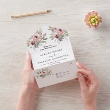 lantlig vattenfärg blomsterbukett