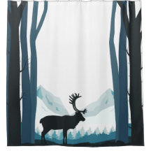 Lantlig vinternaturillustration