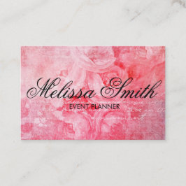 Lantlig visitkort för romantisk rosa gammal ro