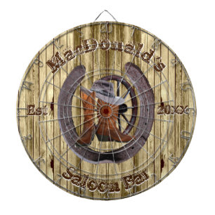 Lantlig western salongpub darttavla