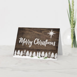 Lantlig Wood landgod julhelgdag Helgkort