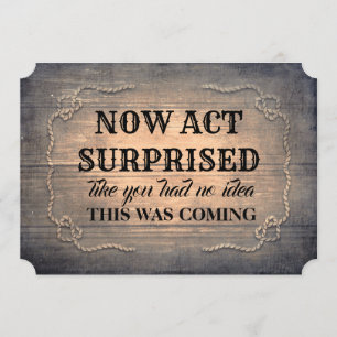 Lantlig Wood rolig brudtärna/maid of honor Inbjudningar