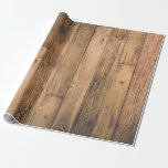 Lantlig Wood trälantbrukarhemplankaladugård Presentpapper<br><div class="desc">Inpackning av papper</div>