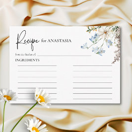 Lantliga Blå Vilda Blommor & Prästkragar Duschrece Tilläggskort