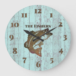 Lantliga blått stiger ombord fiskekabinen stor klocka